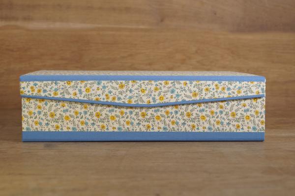 Ordnungsbox Mitzi blau gelb handmade in Germany